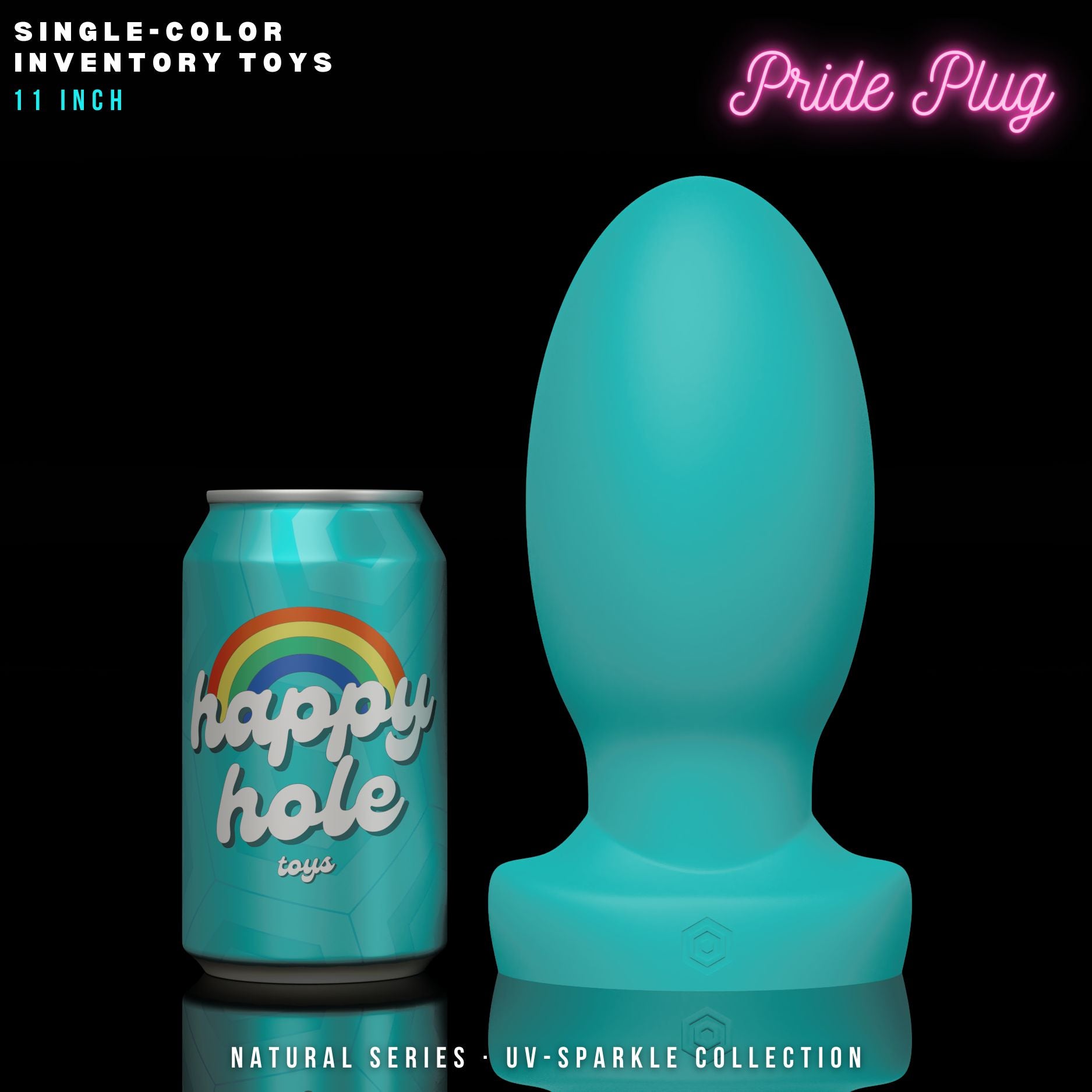 Pride Plug Butt Plug  11 inch  Single-Color Inventory Toys  Happy Hole  Toys